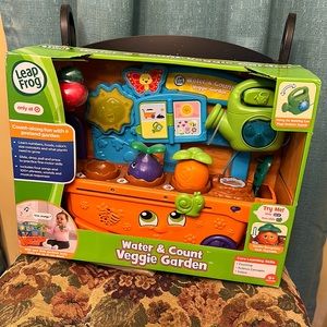 Leap frog water & count Veggie Garden.